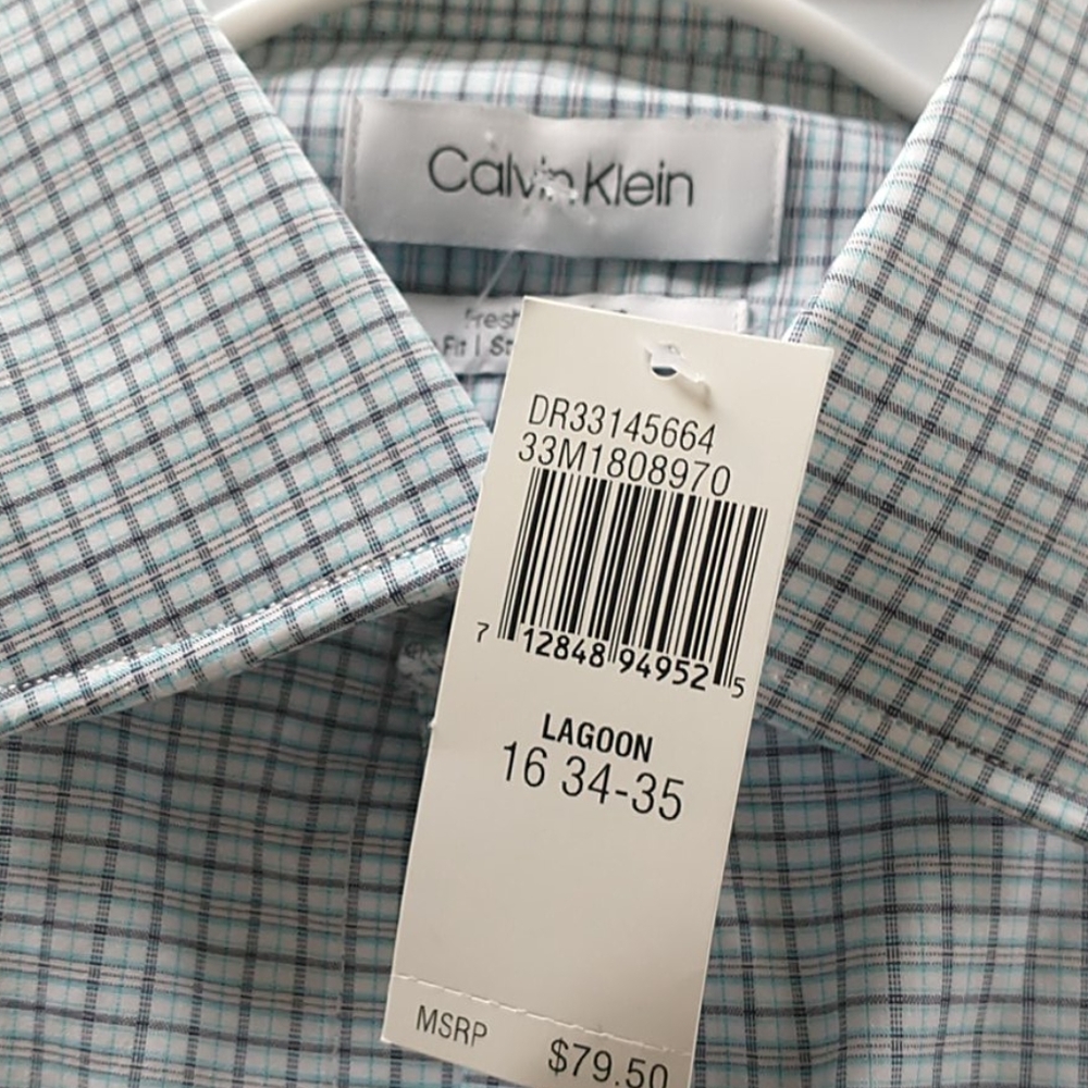 NWT calvin Klein dress shirt - Picture 3 of 5